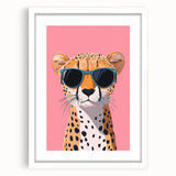 Kids Room Art Prints – Cool Cheetah Illustration for Playroom Decor