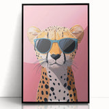 Kids Room Art Prints – Cool Cheetah Illustration for Playroom Decor