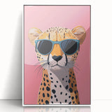 Kids Room Art Prints – Cool Cheetah Illustration for Playroom Decor