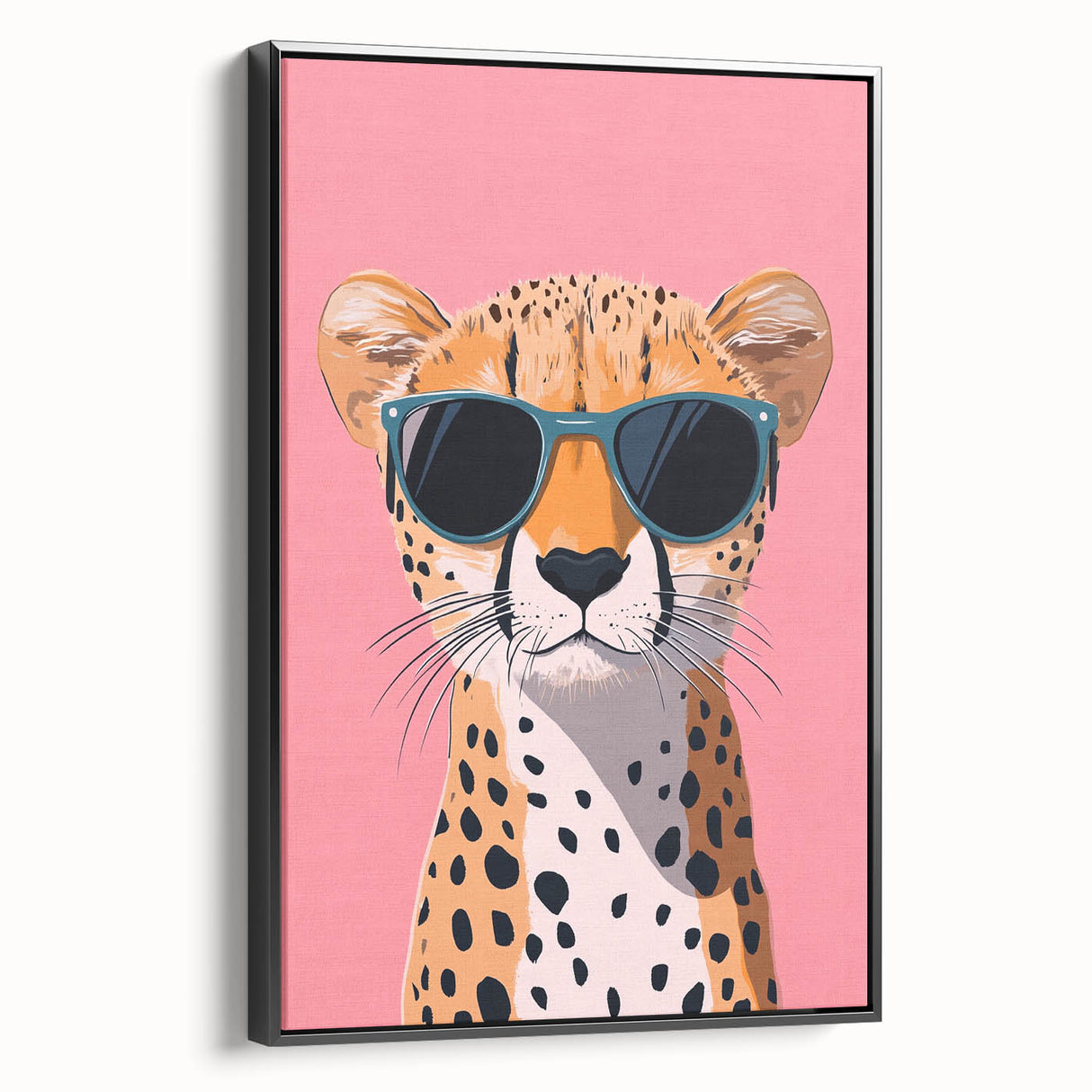 Kids Room Art Prints – Cool Cheetah Illustration for Playroom Decor
