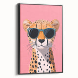 Kids Room Art Prints – Cool Cheetah Illustration for Playroom Decor