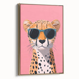 Kids Room Art Prints – Cool Cheetah Illustration for Playroom Decor