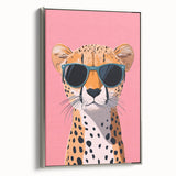 Kids Room Art Prints – Cool Cheetah Illustration for Playroom Decor