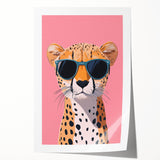 Kids Room Art Prints – Cool Cheetah Illustration for Playroom Decor