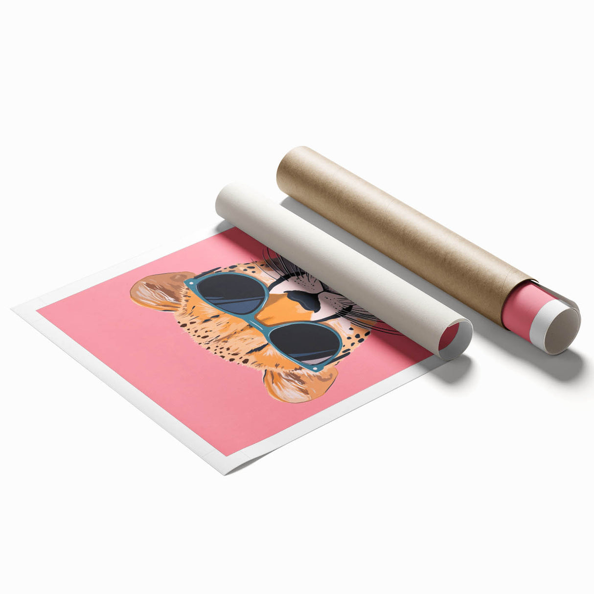 Kids Room Art Prints – Cool Cheetah Illustration for Playroom Decor