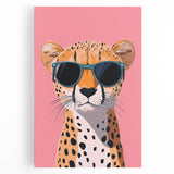 Kids Room Art Prints – Cool Cheetah Illustration for Playroom Decor