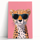 Kids Room Art Prints – Cool Cheetah Illustration for Playroom Decor