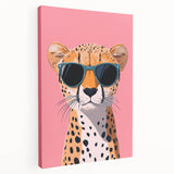 Kids Room Art Prints – Cool Cheetah Illustration for Playroom Decor