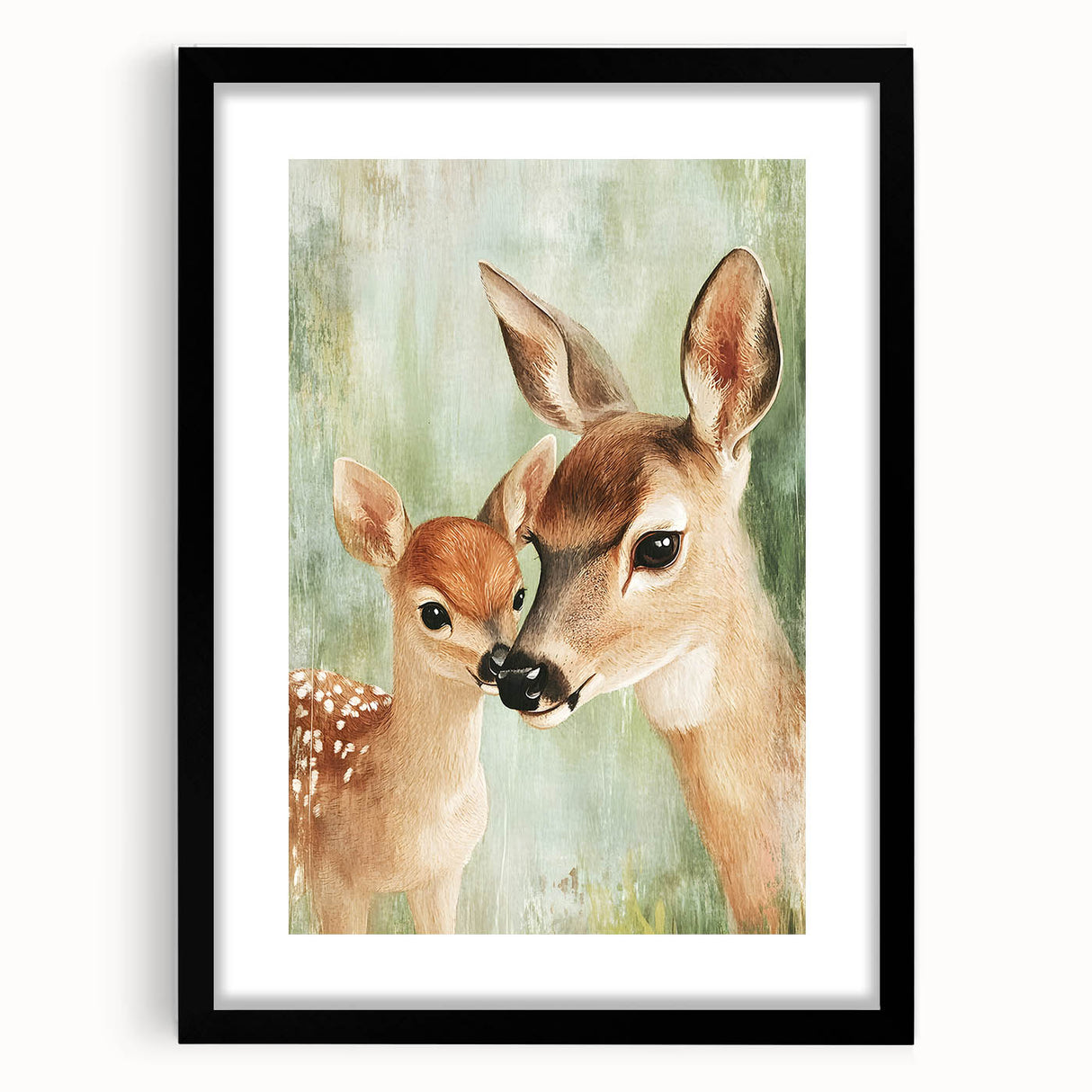 Gentle Deer Nursery Wall Art - Kids Room Prints & Baby Decor
