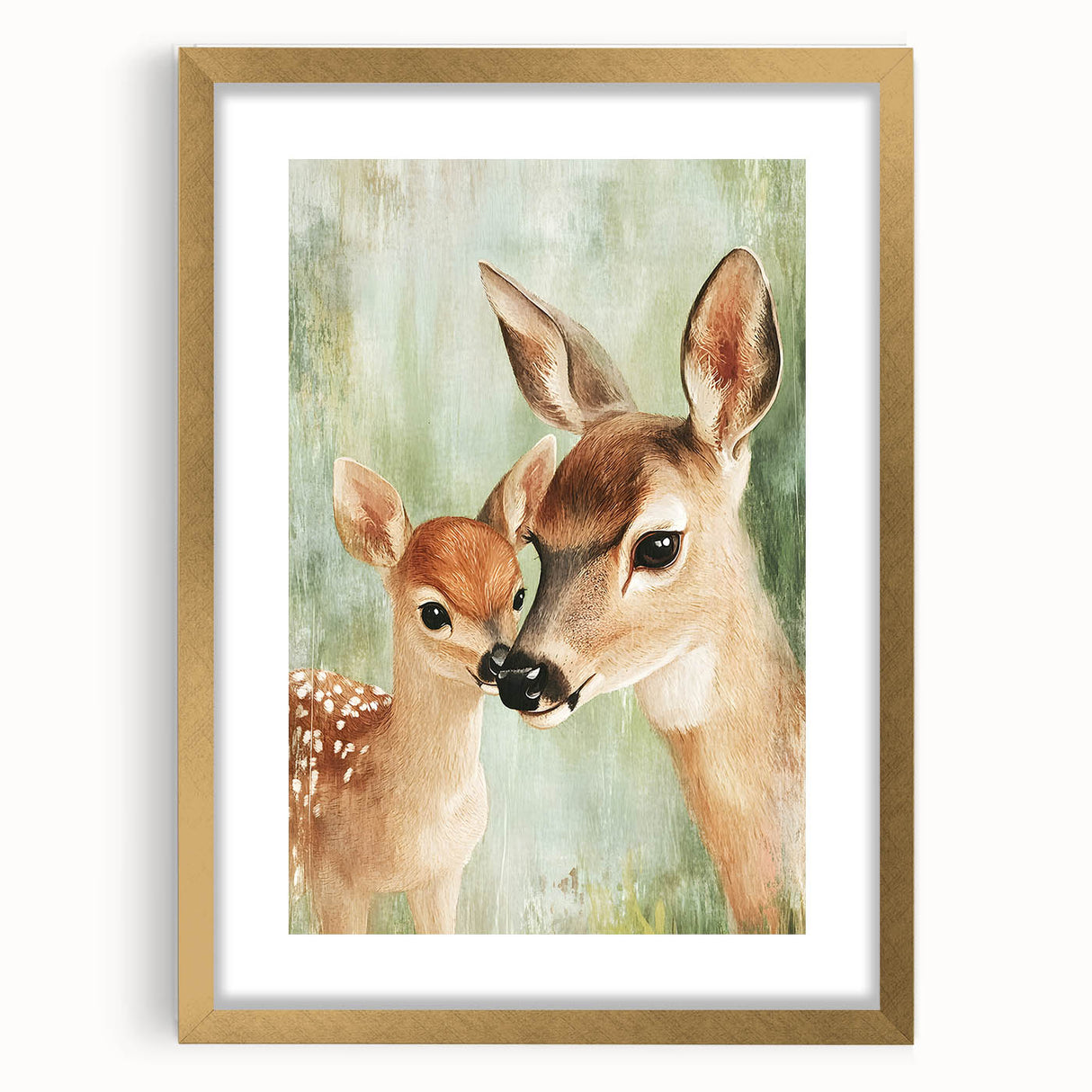 Gentle Deer Nursery Wall Art - Kids Room Prints & Baby Decor