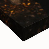 Large art depicting a black and white landscape painting on stretched canvas, ideal for bedroom wall decor.