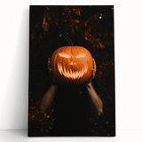 Black and white large canvas print of a tree in autumn, ideal for kitchen wall art or bedroom decor.