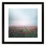 Elegant Dining Room Wall Art – Red Poppy Field Landscape Print