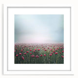 Elegant Dining Room Wall Art – Red Poppy Field Landscape Print