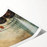 Elegant Lotus Living Room Wall Art - Modern Canvas & Framed Print