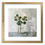 Abstract floral wall art framed in gold with a mat, showcasing vibrant colors and intricate designs, perfect for enhancing modern home decor. Ideal for living rooms or galleries.