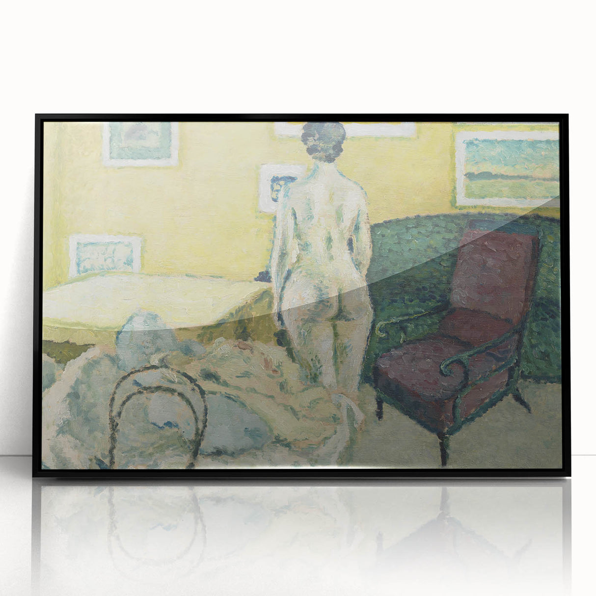 Expressionism Wall Art - Modern Nude Figure Interior Painting