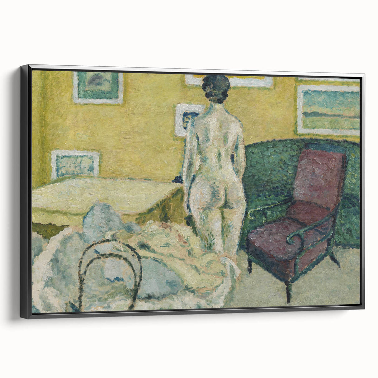 Expressionism Wall Art - Modern Nude Figure Interior Painting