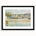 The Outer Harbor by Seurat: Charming Coastal Pointillist Wall Art Print