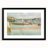 The Outer Harbor by Seurat: Charming Coastal Pointillist Wall Art Print