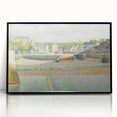The Outer Harbor by Seurat: Charming Coastal Pointillist Wall Art Print