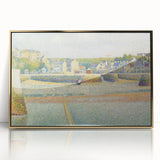 The Outer Harbor by Seurat: Charming Coastal Pointillist Wall Art Print