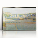 The Outer Harbor by Seurat: Charming Coastal Pointillist Wall Art Print