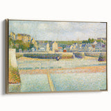 The Outer Harbor by Seurat: Charming Coastal Pointillist Wall Art Print