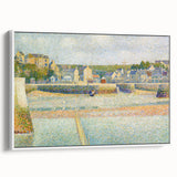 The Outer Harbor by Seurat: Charming Coastal Pointillist Wall Art Print