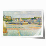 The Outer Harbor by Seurat: Charming Coastal Pointillist Wall Art Print
