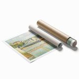 The Outer Harbor by Seurat: Charming Coastal Pointillist Wall Art Print