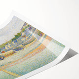 The Outer Harbor by Seurat: Charming Coastal Pointillist Wall Art Print