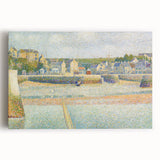 The Outer Harbor by Seurat: Charming Coastal Pointillist Wall Art Print