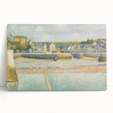 The Outer Harbor by Seurat: Charming Coastal Pointillist Wall Art Print