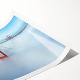 Landscape bridge design rolled print showcasing intricate details and vibrant colors, presented in a durable cardboard tube for safe transport and storage. Perfect for home or office decor that highlights artistic landscapes.