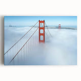 Landscape canvas artwork depicting a serene bridge over a tranquil river, showcasing vibrant colors and intricate details, perfect for home decor or office spaces.