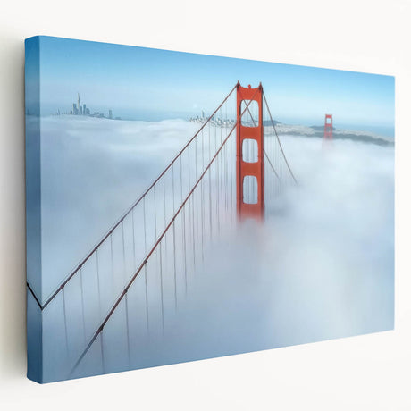 Landscape canvas artwork depicting a serene bridge scene, showcasing vibrant colors and detailed textures, ideal for enhancing home decor or office space.