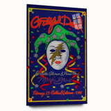 Grateful Dead Retro Wall Art – Vintage Mardi Gras Concert Print