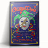 Grateful Dead Retro Wall Art – Vintage Mardi Gras Concert Print