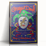 Grateful Dead Retro Wall Art – Vintage Mardi Gras Concert Print