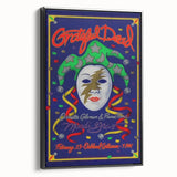 Grateful Dead Retro Wall Art – Vintage Mardi Gras Concert Print