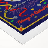 Grateful Dead Retro Wall Art – Vintage Mardi Gras Concert Print