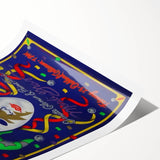 Grateful Dead Retro Wall Art – Vintage Mardi Gras Concert Print