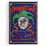 Grateful Dead Retro Wall Art – Vintage Mardi Gras Concert Print