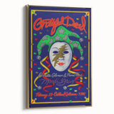 Grateful Dead Retro Wall Art – Vintage Mardi Gras Concert Print