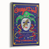 Grateful Dead Retro Wall Art – Vintage Mardi Gras Concert Print