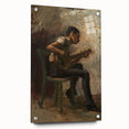 Realism Art Prints - The Banjo Player Study by Thomas Eakins Music Art