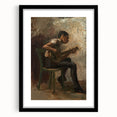 Realism Art Prints - The Banjo Player Study by Thomas Eakins Music Art