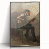Realism Art Prints - The Banjo Player Study by Thomas Eakins Music Art
