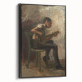 Realism Art Prints - The Banjo Player Study by Thomas Eakins Music Art